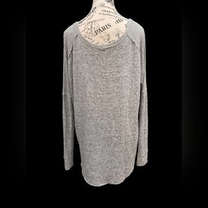 Dance & Marvel Long Sleeve Gray Raw Him Sweater Size M